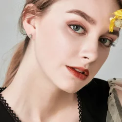 Kolczyki sztyfty Typu Pandora Eleganckie płatki śniegu - BSE009