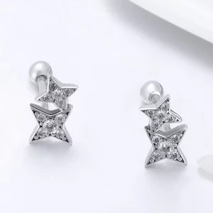 Kolczyki sztyfty Typu Pandora fascynujące Starlight - SCE432
