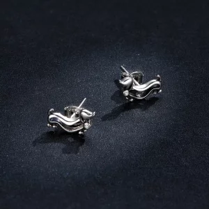 Kolczyki sztyfty Typu Pandora Jamnik miniaturowy - SCE952