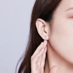 Kolczyki sztyfty Typu Pandora Księżycowe Światło - SCE729
