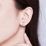 Kolczyki sztyfty Typu Pandora Księżycowe Światło - SCE729