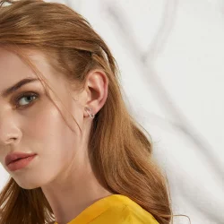 Kolczyki sztyfty Typu Pandora Miłość agrafka - BSE284