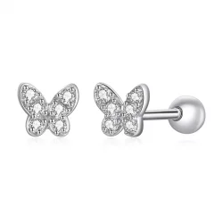 Kolczyki sztyfty Typu Pandora Motyl - SCE1116
