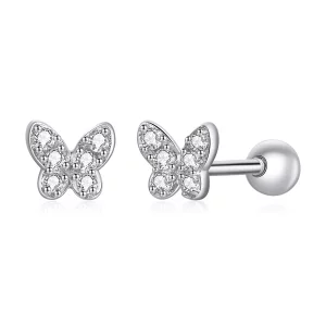 Kolczyki sztyfty Typu Pandora Motyl - SCE1116