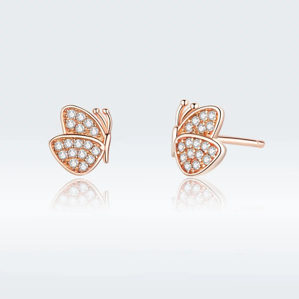 Kolczyki sztyfty Typu Pandora Motyl - SCE776