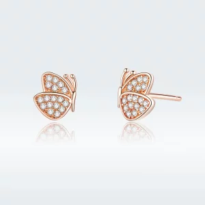 Kolczyki sztyfty Typu Pandora Motyl - SCE776