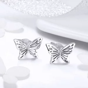 Kolczyki sztyfty Typu Pandora Motyl Sen - SCE452