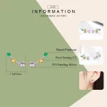 Kolczyki sztyfty Typu Pandora Neon - SCE495