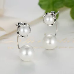 Kolczyki sztyfty Typu Pandora Perła - SCE002