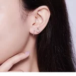 Kolczyki sztyfty Typu Pandora Pióro - SCE610