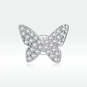 Kolczyki sztyfty Typu Pandora Pojedynczy motyl - SCE1068