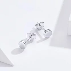 Kolczyki sztyfty Typu Pandora Prosta Fasola - SCE705-A