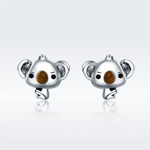 Kolczyki sztyfty Typu Pandora Słodka koala - SCE381
