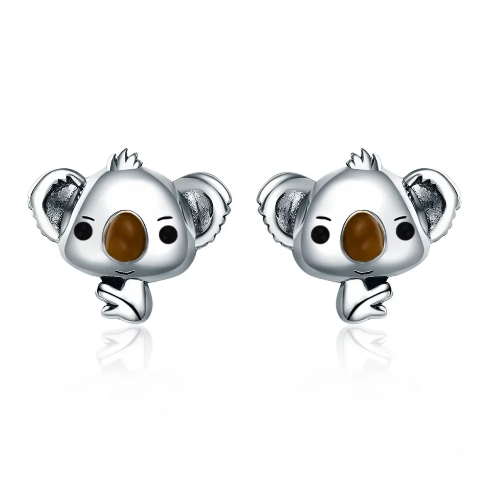 Kolczyki sztyfty Typu Pandora Słodka koala - SCE381