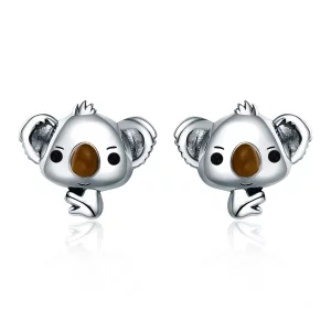 Kolczyki sztyfty Typu Pandora Słodka koala - SCE381