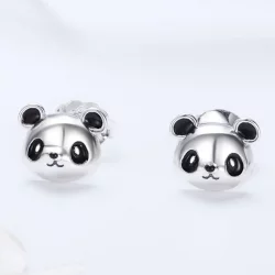 Kolczyki sztyfty Typu Pandora Słodka panda - SCE386