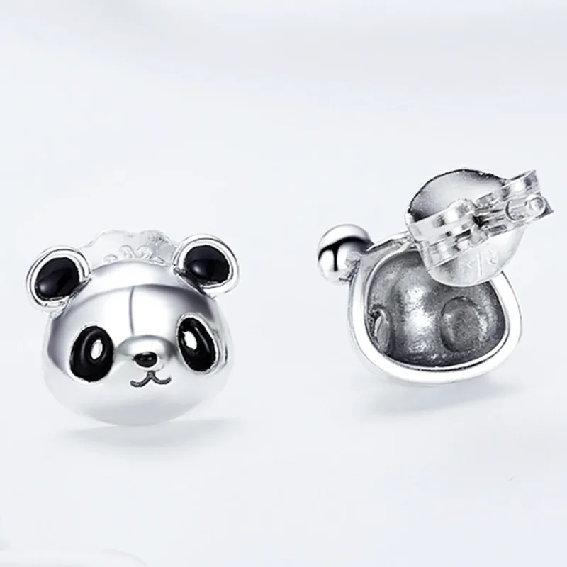 (zdjęcie do) Kolczyki sztyfty Typu Pandora Słodka panda - SCE386 - Wyświetl 4