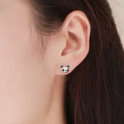 Kolczyki sztyfty Typu Pandora Słodka panda - SCE386