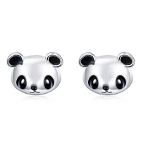 Kolczyki sztyfty Typu Pandora Słodka panda - SCE386