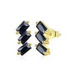 Kolczyki sztyfty Typu Pandora Solidny - SCE1051-BK