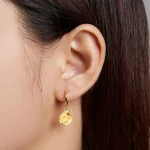 Kolczyki koła Typu Pandora Emoji - Świętuj - SCE1204-A