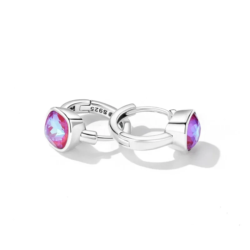 (zdjęcie do) Kolczyki koła Typu Pandora Mokka Fluorescencyjny - SCE1412 - Wyświetl 4