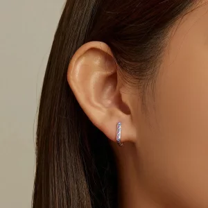 Kolczyki koła Typu Pandora Prosty kontrast kolorów - SCE1371-VT