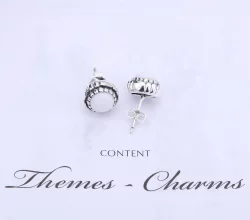 April Birthstone Stud Earrings - Pandora PL