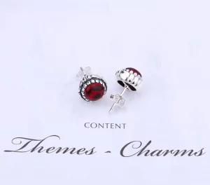 January Birthstone Stud Earrings - Pandora PL