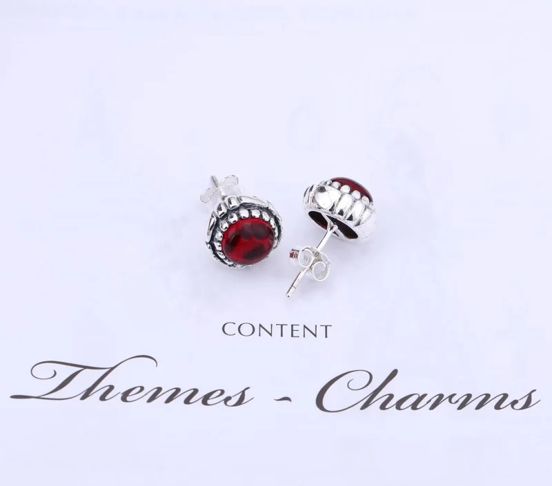 (zdjęcie do) January Birthstone Stud Earrings - Pandora PL - Wyświetl 2