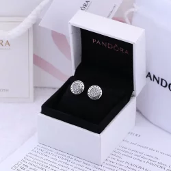 Kolczyki ze srebra, cyrkonia sześcienna - Pandora PL