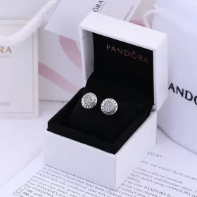 Kolczyki ze srebra, cyrkonia sześcienna - Pandora PL