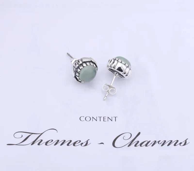 (zdjęcie do) March Birthstone Stud Earrings - Pandora PL - Wyświetl 2
