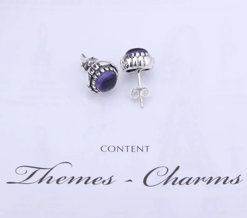 (zdjęcie do) September Birthstone Stud Earrings - Pandora PL - Wyświetl 2