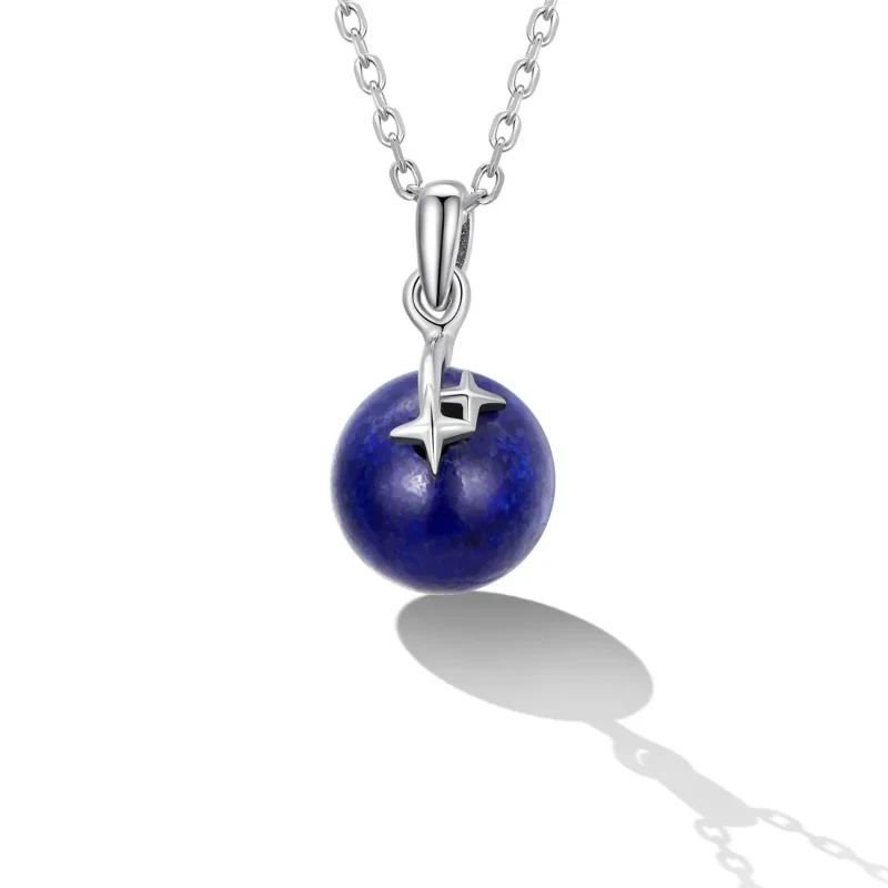 (zdjęcie do) Naszyjnik Typu Pandora Lapis Lazuli Meteor - SCN480 - Wyświetl 2