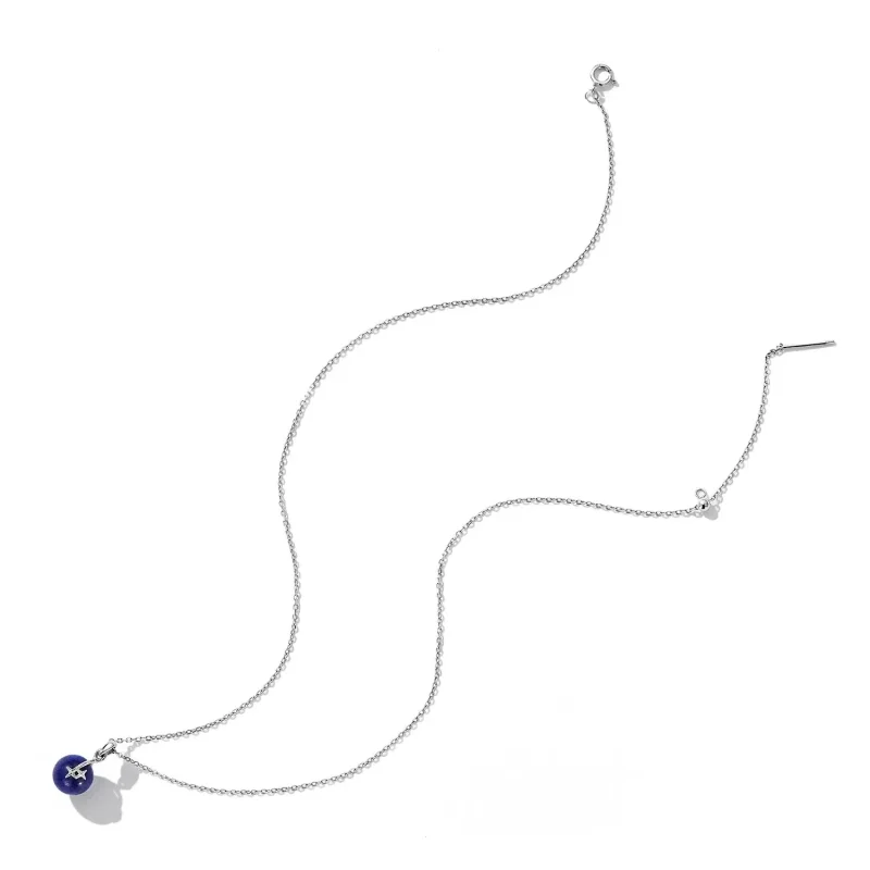(zdjęcie do) Naszyjnik Typu Pandora Lapis Lazuli Meteor - SCN480 - Wyświetl 5
