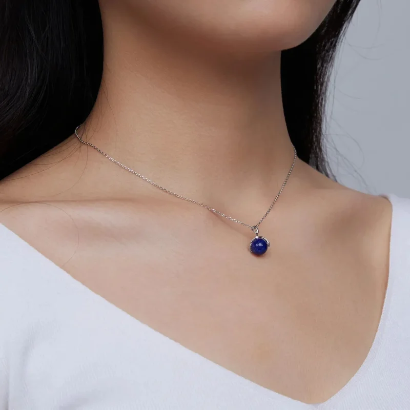 (zdjęcie do) Naszyjnik Typu Pandora Lapis Lazuli Meteor - SCN480 - Wyświetl 6