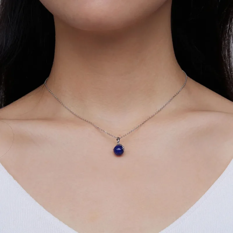 (zdjęcie do) Naszyjnik Typu Pandora Lapis Lazuli Meteor - SCN480 - Wyświetl 7