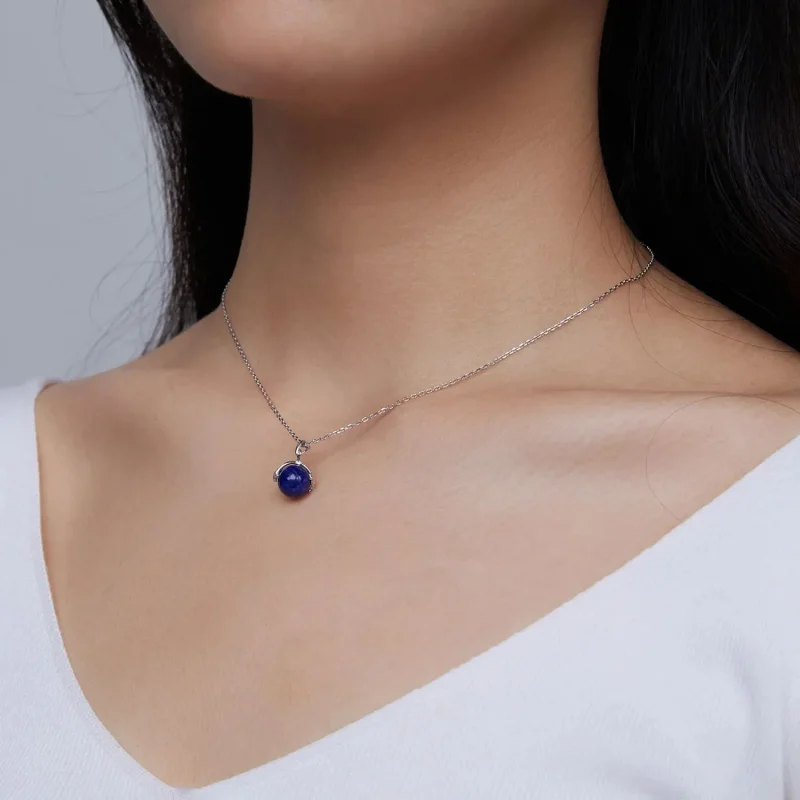 (zdjęcie do) Naszyjnik Typu Pandora Lapis Lazuli Meteor - SCN480 - Wyświetl 8
