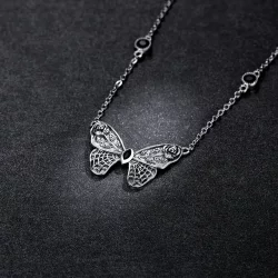 Naszyjnik Typu Pandora retro motyl - BSN235