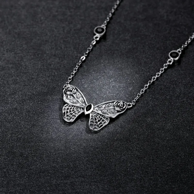 (zdjęcie do) Naszyjnik Typu Pandora retro motyl - BSN235 - Wyświetl 5