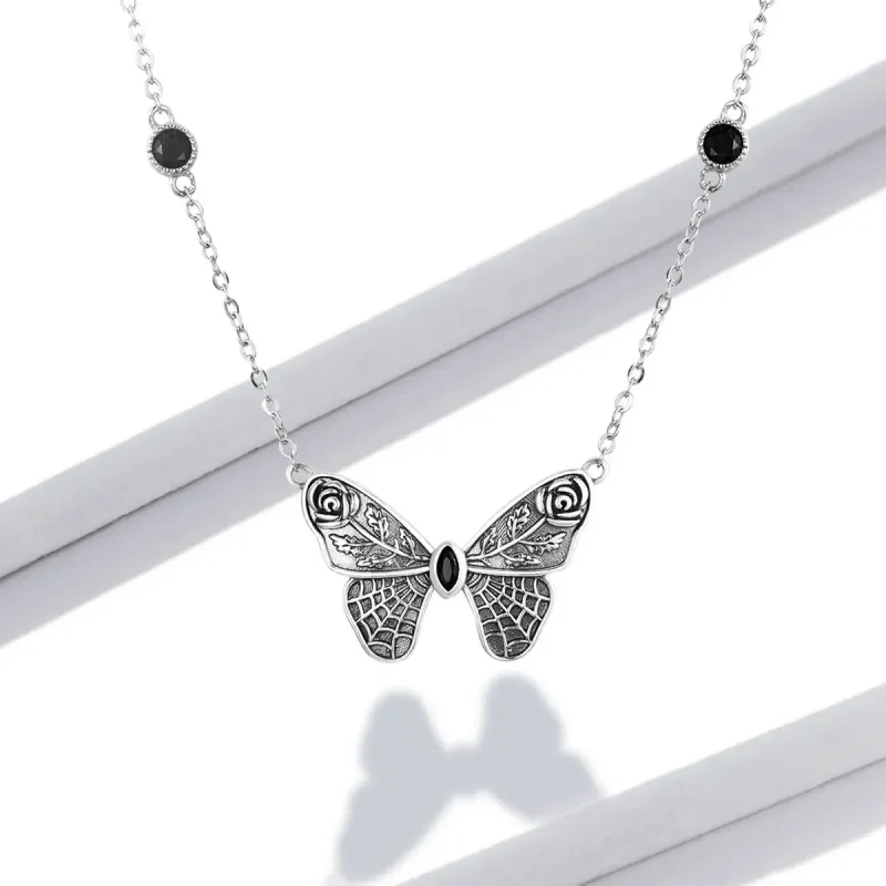 (zdjęcie do) Naszyjnik Typu Pandora retro motyl - BSN235 - Wyświetl 6