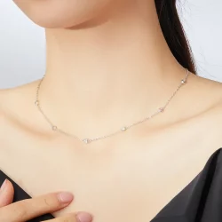 Naszyjnik Typu Pandora Romantyczny Połysk - SCN393