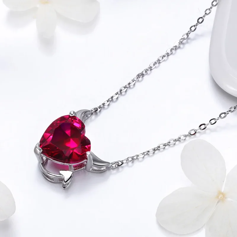 (zdjęcie do) Naszyjnik Typu Pandora z czerwony diabeł - SCN286 - Wyświetl 3