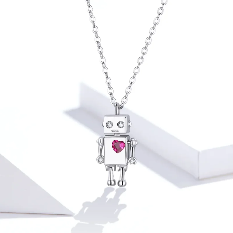 (zdjęcie do) Naszyjnik Typu Pandora z Robot Miłości - SCN388 - Wyświetl 8