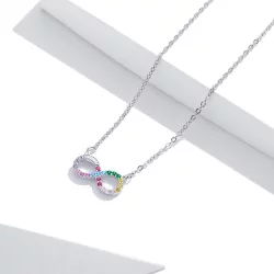 Naszyjnik Typu Pandora z Symbol nieskończoności - SCN402