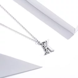 Naszyjnik Typu Pandora z Szczęśliwa litera K - SCN403
