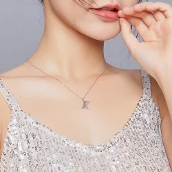 Naszyjnik Typu Pandora z Szczęśliwa litera K - SCN403