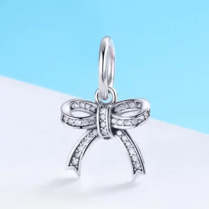 Zawieszka Typu Pandora kokardka - SCC775