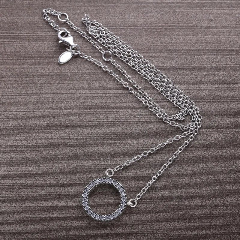 (zdjęcie do) Naszyjnik Pandora z Kierki - 590514cz-45 - Wyświetl 2